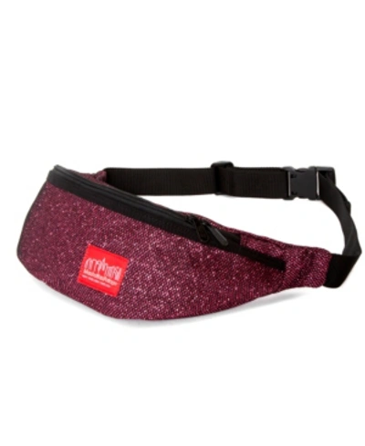 Manhattan Portage Midnight Brooklyn Bridge Waist Bag In Burgundy