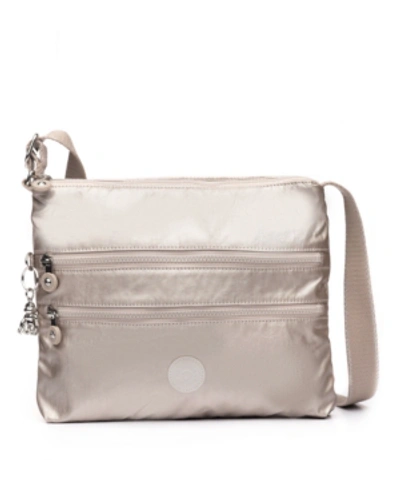 Kipling Alvar Crossbody Bag In Metallic Glow
