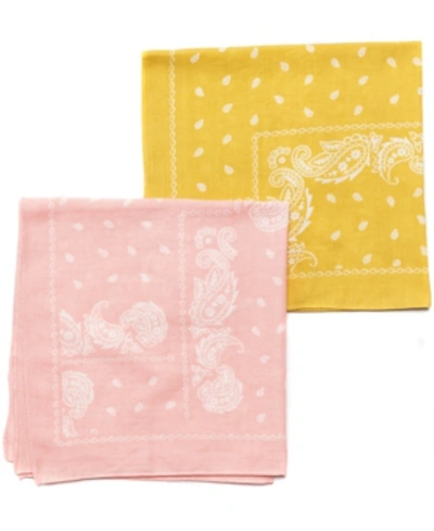 Collection Xiix Traditional Square Bandana Set, 2 Pack In Multi