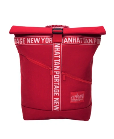 Manhattan Portage Emblem Roll-n Backpack In Red