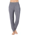 Cuddl Duds Softwear With Stretch High-waist Jogger Pants In Heather Charcoal