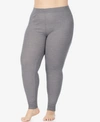 Cuddl Duds Softwear With Stretch High-waist Jogger Pants In Medium Grey