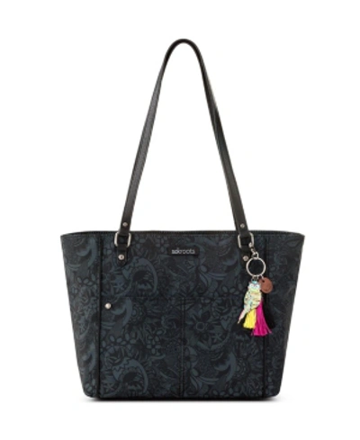 The Sak Women's Recycled Ecotwill Metro Tote Bag In Black Spirit Desert