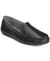 Aerosoles Over Drive Womens Loafer Driving Moccasins In Black Leather