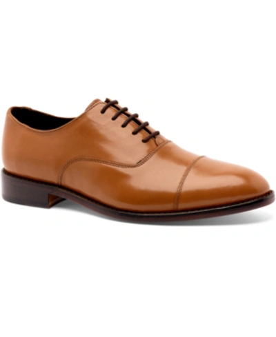 Anthony Veer Clinton Cap-toe Oxford In Medium Bro