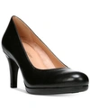 Naturalizer Michelle Pumps Women's Shoes In Black Leather