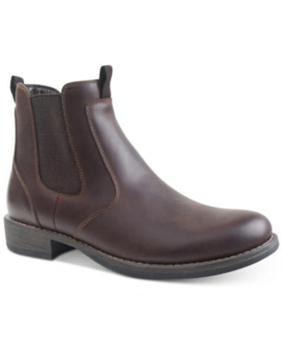 Eastland Shoe Eastland Daily Double Side-gore Boots Men's Shoes In Dark Brown