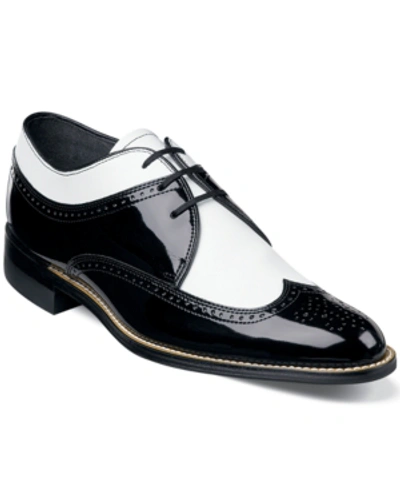 Stacy Adams Dayton Mens Patent Leather Wing-tip Oxfords In Multi