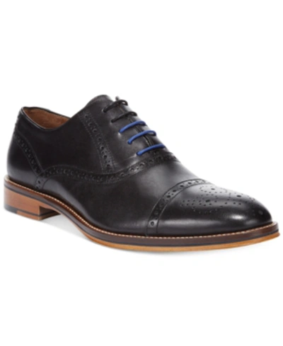 Johnston & Murphy Men's Conard Cap-toe Oxford In Black