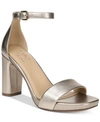 Naturalizer Joy Womens Square Toe Dress Sandals In Light Bronze