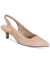 Bella Vita Scarlett Slingback Pumps In Almond Kidsuede