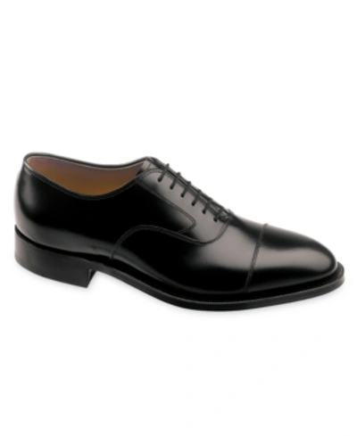 Johnston & Murphy Men's Melton Cap Toe Oxford In Black