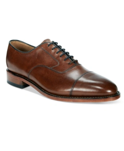 Johnston & Murphy Men's Melton Cap Toe Oxford Men's Shoes In Tan