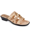Easy Street Torrid Womens Cork Square Toe Heel Sandals In Cork