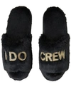 Dearfoams Bride And Bridesmaids Slide Slippers, Online Only In Black