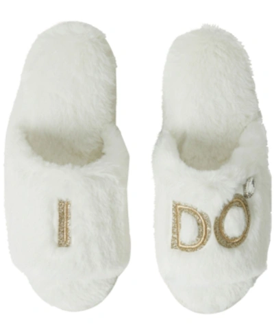 Dearfoams Bride And Bridesmaids Slide Slippers, Online Only In Alabaster