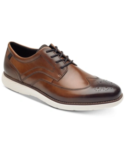 Rockport Men's Garett Wingtip Oxford Shoes In Cognac