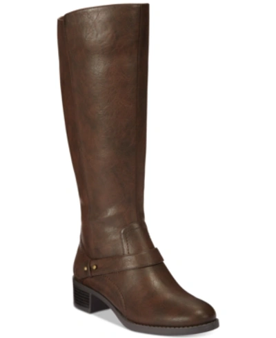 Easy Street Jewel Riding Boots In Brown