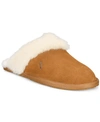 Koolaburra By Ugg Milo Genuine Shearling Scuff Slipper In Chestnut