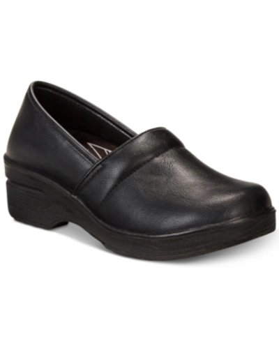 Easy Street Easy Works By  Lyndee Slip Resistant Clogs In Black