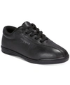 Easy Spirit Ap1 Womens Casual Athletic Walking Shoes In Black Leather