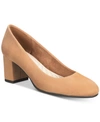 Easy Street Proper Pumps Women's Shoes In Sand Super Suede