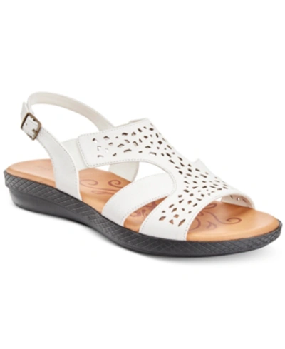 Easy Street Bolt Sandals In White