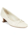 Easy Street Waive Square Toe Pump In Bone