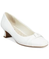 Easy Street Waive Womens Solid Slip On Pumps In White