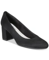 Easy Street Proper Pumps In Black Super Suede