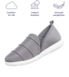 Isotoner Signature Zenz From Isotoner Women's Indoor/outdoor Pintuck Lauren Slip-ons In Ash