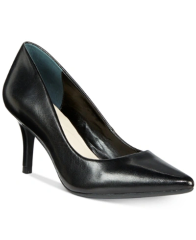 Alfani Women's Step 'n Flex Jeules Pumps, Created For Macy's In Black Leather