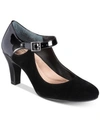 Giani Bernini Women's Velmah Memory Foam Mary Jane Pumps, Created For Macy's In Black