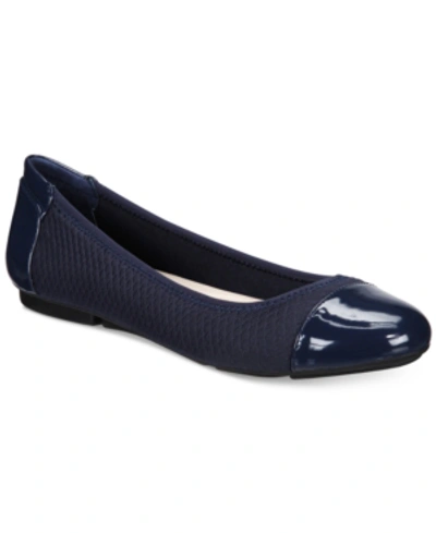 Alfani Women's Step 'n Flex Tavii Flats, Created For Macy's Women's Shoes In Navy