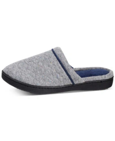 Isotoner Signature Women's Quilted Jersey Deena Clog With Memory Foam In Heather Grey