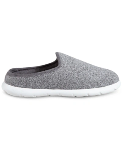 Isotoner Signature Men's Zenz Sport Indoor/outdoor Knit Slippers In Ash