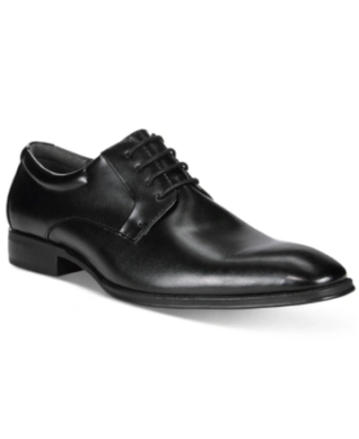 Alfani Men's Andrew Plain Toe Derbys, Created For Macy's In Black