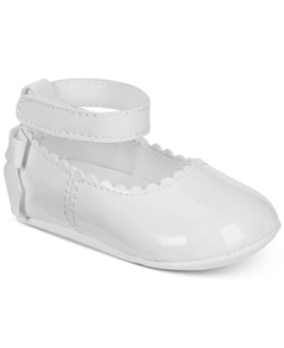 First Impressions Kids' Baby Girls Ballet Shoes, Created For Macy's In Bright White
