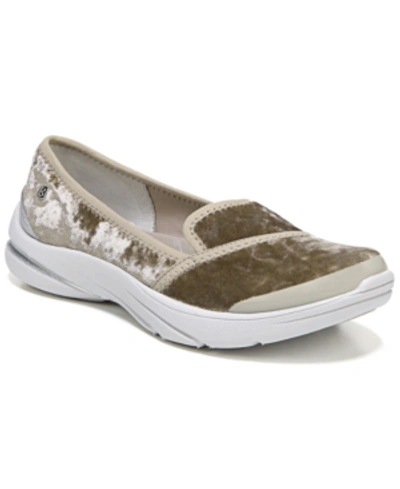 Bzees Lakeside Washable Flats Women's Shoes In Taupe Velvet