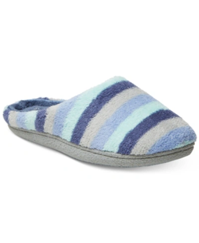 Dearfoams Leslie Quilted Microfiber Terry Clog Slipper, Online Only In Blue Multi