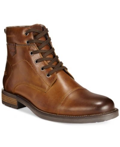 Alfani Men's Jack Cap Toe Boots, Created For Macy's Men's Shoes In Brown