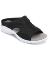 Easy Spirit Traciee Flat Sandals In Black