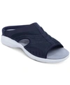 Easy Spirit Traciee Women's Flat Slide Sandals Women's Shoes In Dark Blue