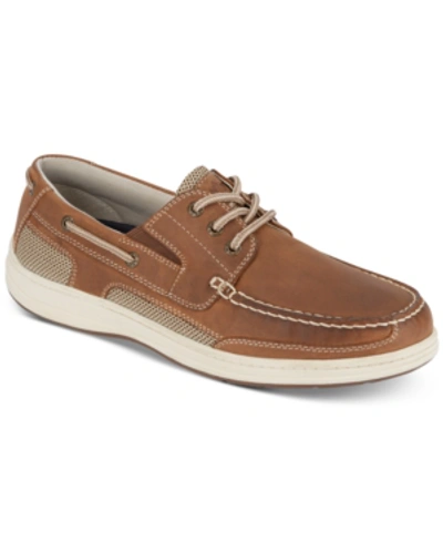 Dockers Men's Beacon Leather Casual Boat Shoe With Neverwet Men's Shoes In Dark Tan