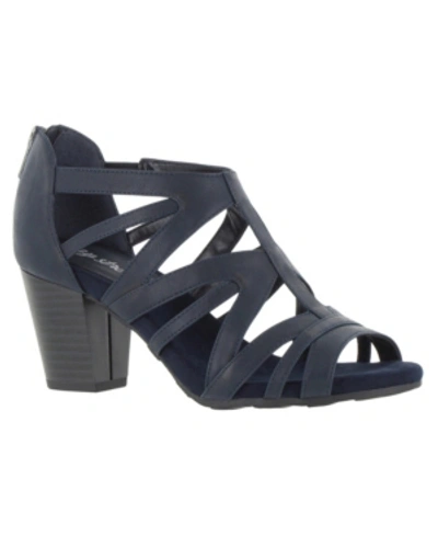 Easy Street Amaze Sandals In Navy