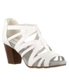 Easy Street Womens Amaze Heeled Sandals In White