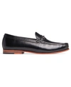 Anthony Veer Filmore Bit Loafer Mens Leather Slip On Loafers In Black