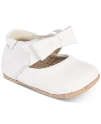 Robeez Kids' Sofia Bow Mary Jane Crib Shoe In White