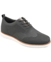 Vance Co. Ezra Mens Knit Lace-up Casual And Fashion Sneakers In Grey