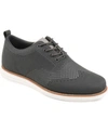 Vance Co. Ezra Mens Knit Lace-up Casual And Fashion Sneakers In Gray
